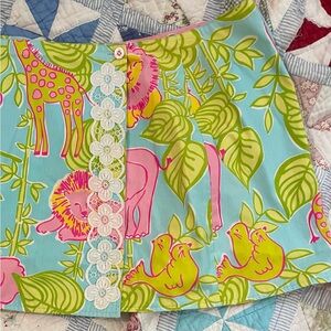 Lilly Pulitzer Vintage Reversible Print Skirt Size 12
